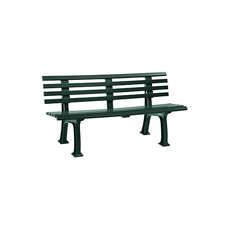 Banco para parques de plástico  con 9 listones  anchura 1500 mm