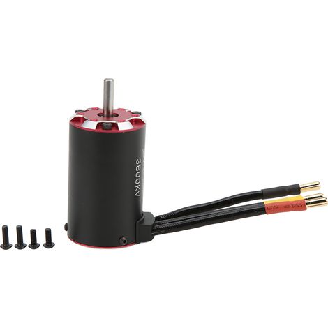 Moteur brushless supersonique 4 pôles V2 3660 3600KV avec capteur de température pour véhicules RC 1/8 et 1/10 (1/5)