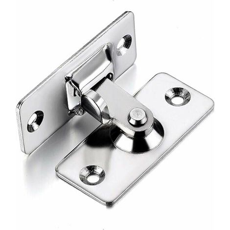 Cerratura porta 90 gradi, pomello acciaio inox, nichel satinato (1/3)