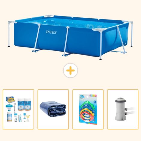 Intex Piscine Tubulaire Rectangulaire - 300x200x75 cm - 5-pièces S108 (1/5)