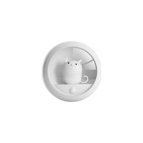 Chaton veilleuse intelligente capteur de corps humain lampe USB lampe de chevet Rechargeable cadeau créatif