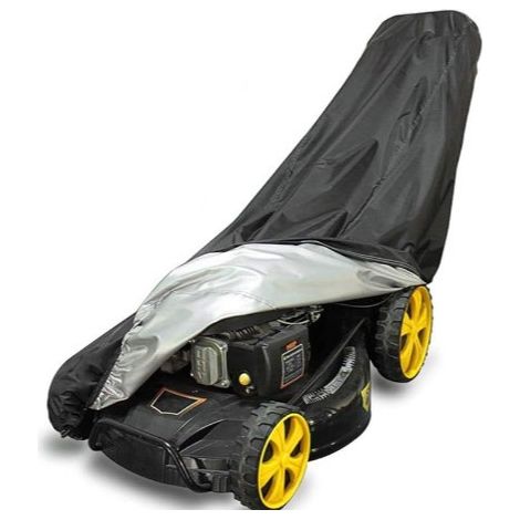 （Black，191x110x67cm）Oxford Fabric Lawn Mower Cover Waterproof Lawn Tractor Protective Cover Dustproof Weatherproof