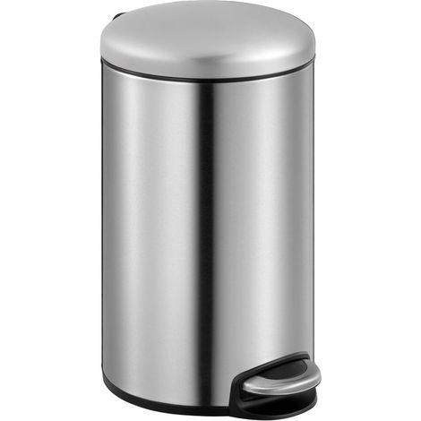 EKO - Poubelle à pédale Maggey 20 litres - Stainless steel Polypropyleen  - inox mat (1/4)