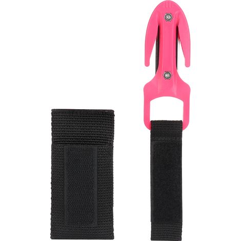 Couteau de plongée ABS avec lame sécante, équipement de plongée rose (1/5)