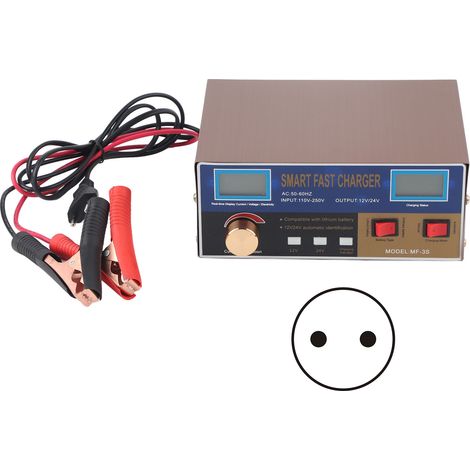 Chargeur batterie lithium 400W 12V 24V intelligent à impulsion réparation MF‑3S alimentation voiture AC250V prise UE (1/5)