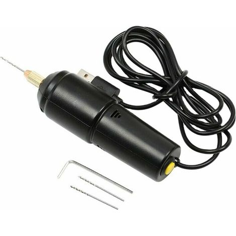 Mini Petites perceuses électriques Portables Micro USB Outils de Bijoux de Forage pour résine époxy Bricolage Faisant Ensemble d'outils rotatifs pour Artisanat en Bois (1/5)
