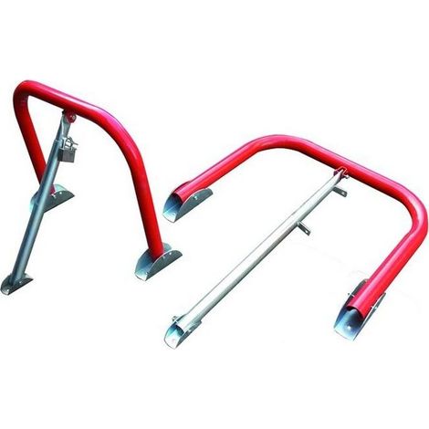 VIGOR-BLINKY 26900-50 Dissuasore di Sosta con Asta Telescopica Tubolare 40x2 mm 57x12x43 cm colore Rosso