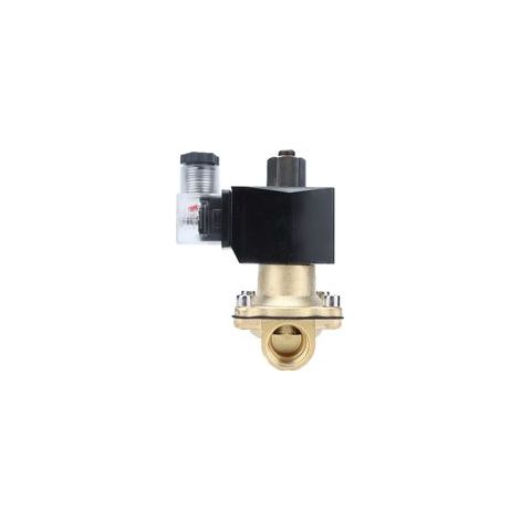 Électrovanne 2 voies normalement ouverte, outils de type diaphragme en laiton pour équipement d'automatisation 2W-15KAC220V (1/5)