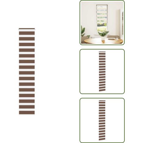 vidaXL Zebrarollo Braun 50x230 cm Stoffbreite 45,9 cm Polyester (1/5)