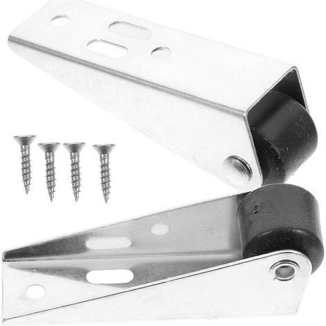 2 Pieces Kit Circular Vertical Wardrobe Sliding Pieces Pulley Silent