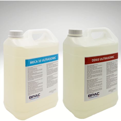 Pack Détergents MECA33 et DD03 5 L - Nettoyant Ultrason oxydation - BPAC (1/4)