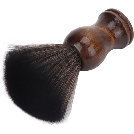 Brosse de rasage pour homme à poils doux, manche en bois, outil de rasage pour la maison et le salon de coiffure, pour la coupe des cheveux, le cou et le visage. (1/5)