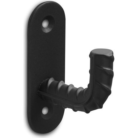 SO-TECH - Patère murale B50 - L52×P25 mm - Porte-manteau - Noir - Pour vestiaire, entrée, chambre - Pour manteaux, écharpes, sacs, porte-serviettes (1/4)