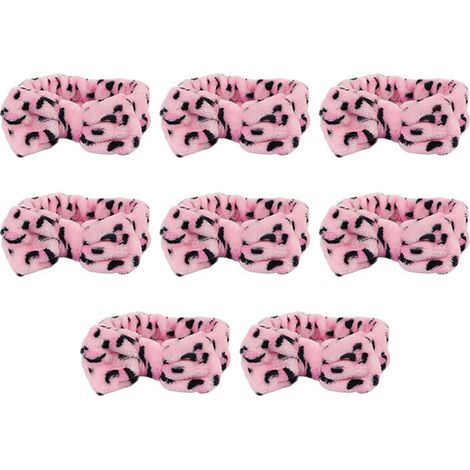 Bandana Cheveux - Bandeau Élastique en Velours Corail Double Couche - Pour Douche Spa Yoga Course - 15 Pouces Extensible Jusqu'à 28 Pouces - 1 Pièce (1/5)