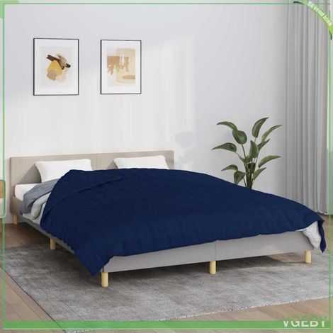 Couverture lestée - FAFEISY - 350746 - Bleu - 220x235 cm - 11 kg - Coton (1/5)