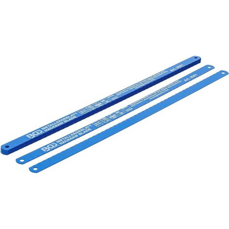 Lames de Scies à Métaux HSS Flexibles 13 x 300 mm - Lot de 10 pcs - Précision et Durabilité, Acier - D-Work
