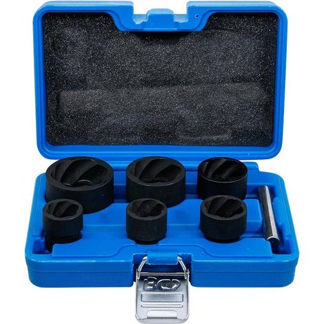 Jeu de Douilles Spiralées 6 pcs 12,5 mm (1/2) - 22 à 41 mm - Extraction Vis Endommagées - Acier - D-Work (1/5)