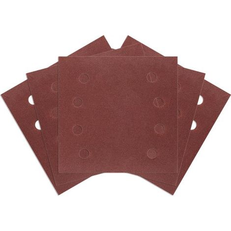 Papier de verre auto-agrippant, carré 113 x 113 mm, P240, lot de 5, avec 8 trous pour 04-623 (1/3)