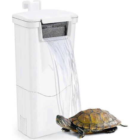 Filtre multi-étapes pour aquariums de 5 à 10 gallons (19 à 38 litres) avec flux d'eau silencieux et conception adaptée aux aquariums à très bas niveau d'eau. (1/5)