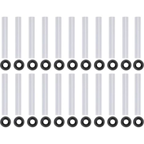 Geräuschlose Scharnierhülsen für Garagentore, 11 mm Innendurchmesser und 22 mm Außendurchmesser, Metallrollenwellen-Geräusche für Bohrungen (Set mit 22 Stück) (1/5)