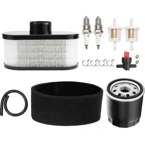 Kit d'entretien FR691V pour moteurs de tondeuses à gazon et tracteurs Kawasaki FR651V, FR730V, FS481V, FS541V, FS600V et FS730V remplace le filtre à huile 49065-7007 et le filtre à air 11013-7047. (1/5)