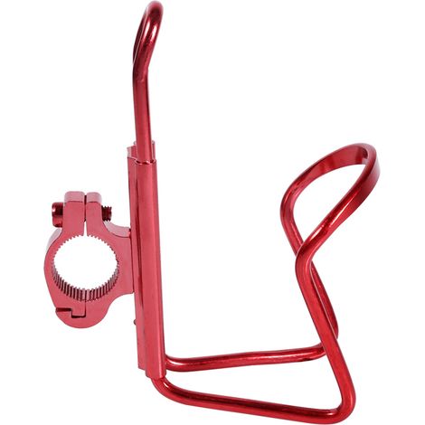 Support de boisson moto rouge, porte-gobelet guidon adaptateur bouteille eau, support réglable motocyclette. (1/5)
