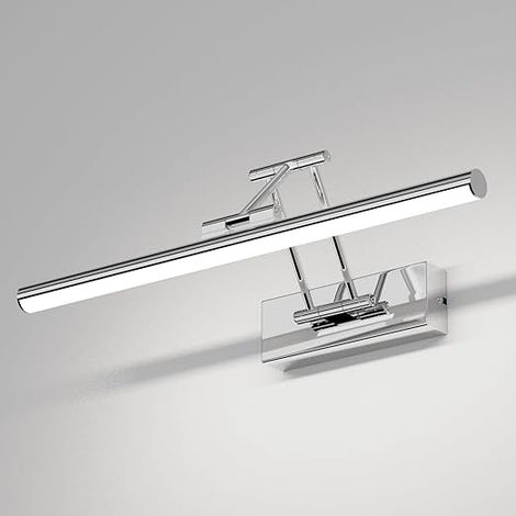 Lampe LED pour Miroir de Salle de Bain 50cm, 10W 970 LM, Rotative IP44, Applique Murale en Aluminium, 5500K Blanc Froid[Classe énergétique G]