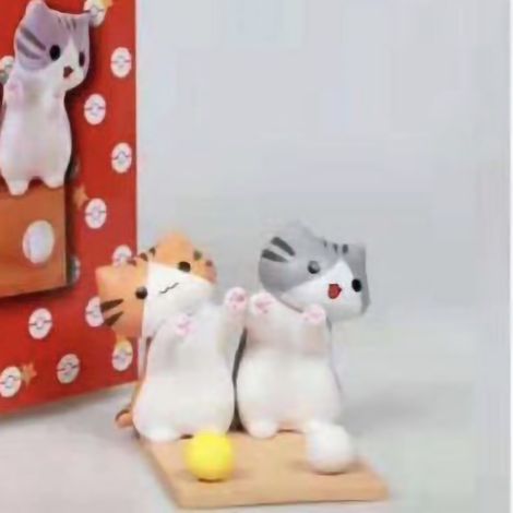 Support téléphone chat mignon PVC sûr polyvalent dessus de bureau support pour smartphone chat dessin animé A (1/5)