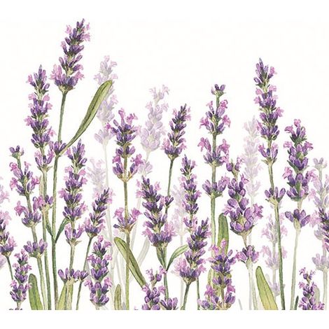Lote de 20 Servilletas de Papel 33 x 33 cm - Tonos de Lavanda - Ambiente