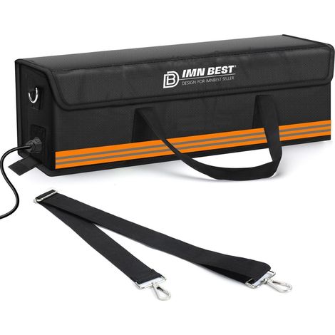 E-Bike Akku Tasche feuerfest, wasserdicht, Lipo Safe Bag 50cm orange (1/5)