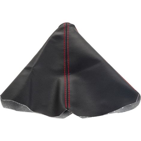 Copri pomello del cambio auto in similpelle nera, copri pomello del cambio antipolvere, copri freno a mano auto antistatico e antiscivolo (rosso)