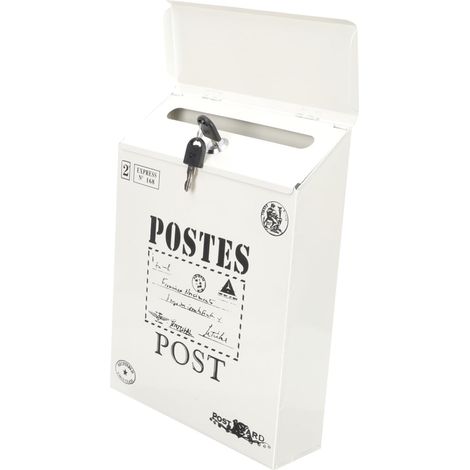 Boîte à suggestions vintage en fer avec serrure murale (1/5)