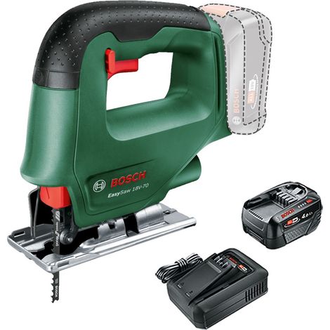 Bosch 0603012000 EasySaw 18v 18V-70 Cordless Jigsaw Power for All + 4AH Battery