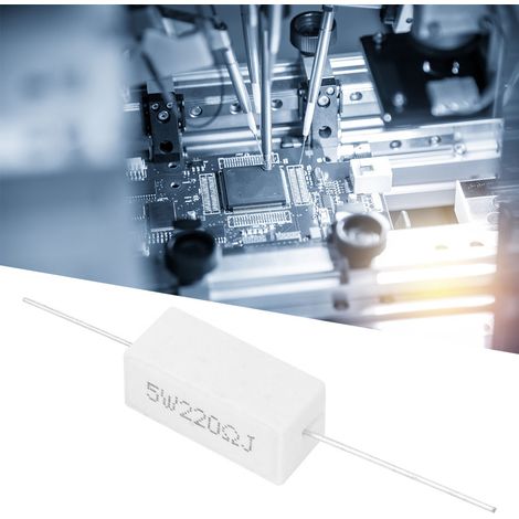 10 résistances cimentées de puissance 5 W (220 Ω) - Composants électroniques (1/5)