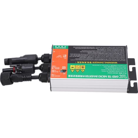 Micro-onduleur solaire GMI PV, protection IP55, sécurité et efficacité optimales pour le raccordement au réseau des petits systèmes solaires (110 V CA, 260 W). (1/5)