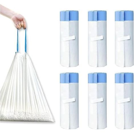 Sac litiere chat 500 x 450 mm, avec poignée de transport, pour litiere chat autonettoyante, Lot de 90,durables,résistants 6 (1/5)