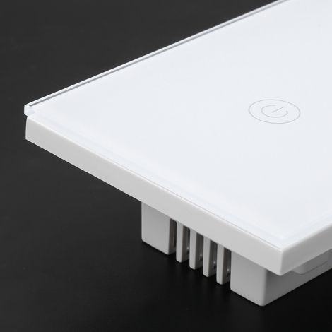 Interrupteur intelligent WiFi GT-121-2 - Interrupteur sans fil télécommandé avec contrôle par téléphone mobile, 100-240 V CA (1/5)