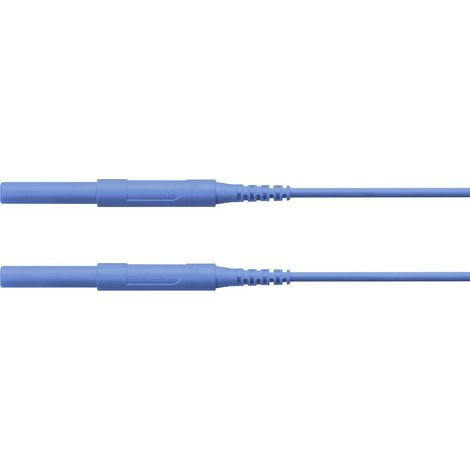 Schützinger Puntali di sicurezza Spina 4 mm Spina 4 mm 200.00 cm Blu 1 pz. (1/2)