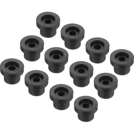 50Pcs Passe Fils en Caoutchouc en Forme de T Diamètre de Montage 5.5mm, ID 2mm, Hauteur 6mm Noir Protection d'Étanchéité Passe-Câbles Flexibles pour Tuyau de Câble (1/5)