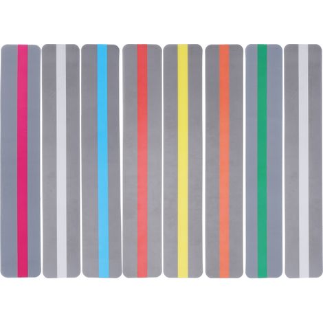 8Pcs Reading Strips Guided Highlight Colored Overlays Bookmark Plastic Tool Small (1/5)