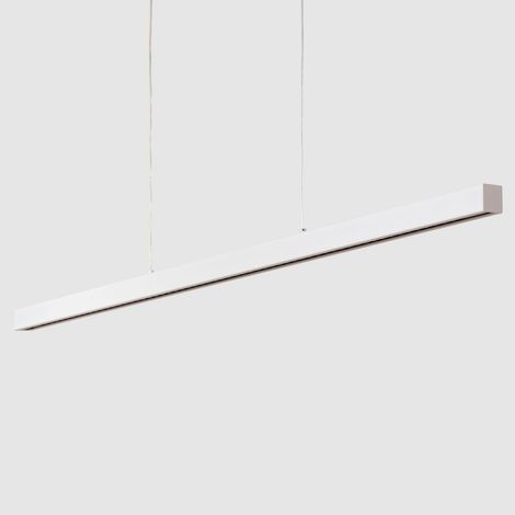 Lámpara Colgante Lineal LED 42W Aluminio Blanco Seleccionable Iluminación Doble Cara Funky Sly Blanco Seleccionable (Cálido-Neutro) 2700K - 3500K - 4000K