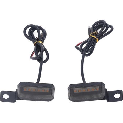 Paire de clignotants dynamiques à 6 LED, 12 V CC, modification universelle pour moto/scooter M8