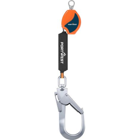 Línea de vida auto-retráctil de 2m 140 kg PORTWEST FP80  Naranja/Negro