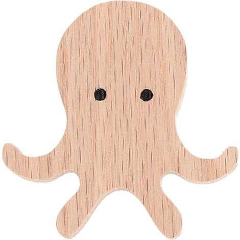 Porte-Manteau Mural - Crochet Animal En Bois De Pin - Pour Chambre D Enfant Ou Entrée - Lot De 1 (1/5)