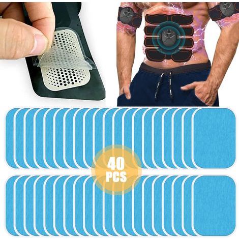 Gels Pad Trainer Bauchtrainer Elektrische Muskelstimulation, Abs Trainer Ersatz Gel Blatt Ersatz Pad. (1/5)