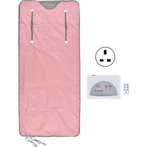 Couverture Sauna Infrarouge 650W Chauffage Double Face Anti-Âge Circulation Sanguine, Taille Unique, Prise UK 220V (1/5)