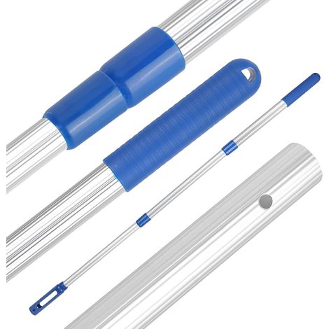 Aluminium Telescopic Pole for Swimming Pools, 1.1 m, 3 Pieces, Weatherproof and Stable, Silver (1/5)