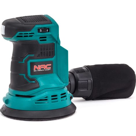 Ponceuse excentrique 125 mm - Ponceuse avec système d'aspiration - Ponceuse pour bois - Ponceuse sans fil - Sans batteries ni chargeur (1/5)