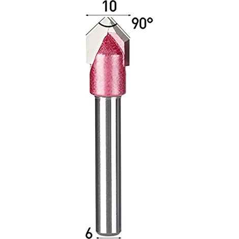 TCT 3D V-Messer 90° 6 x 10 mm Schnitzmesser (1/3)