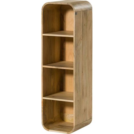 Wandregal Mango 35x35x120 natur lackiert VALENCIA 105